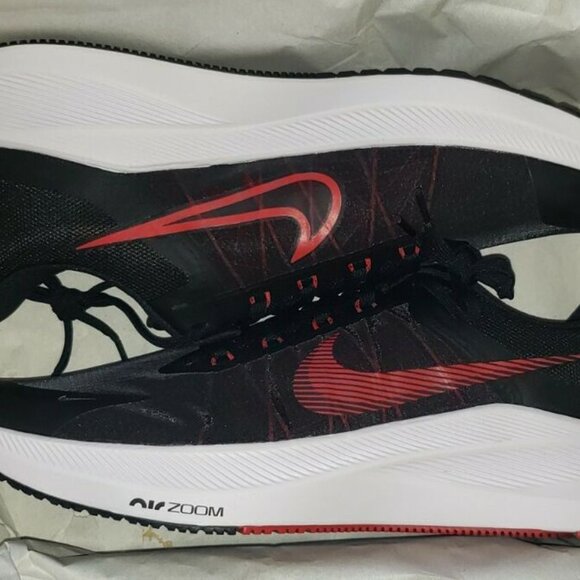NIB Sz8.5🔥Nike ZOOM WINFLO 8 New Mens Black/Red Gym Training Shoes CW3419-003 - Picture 2 of 11